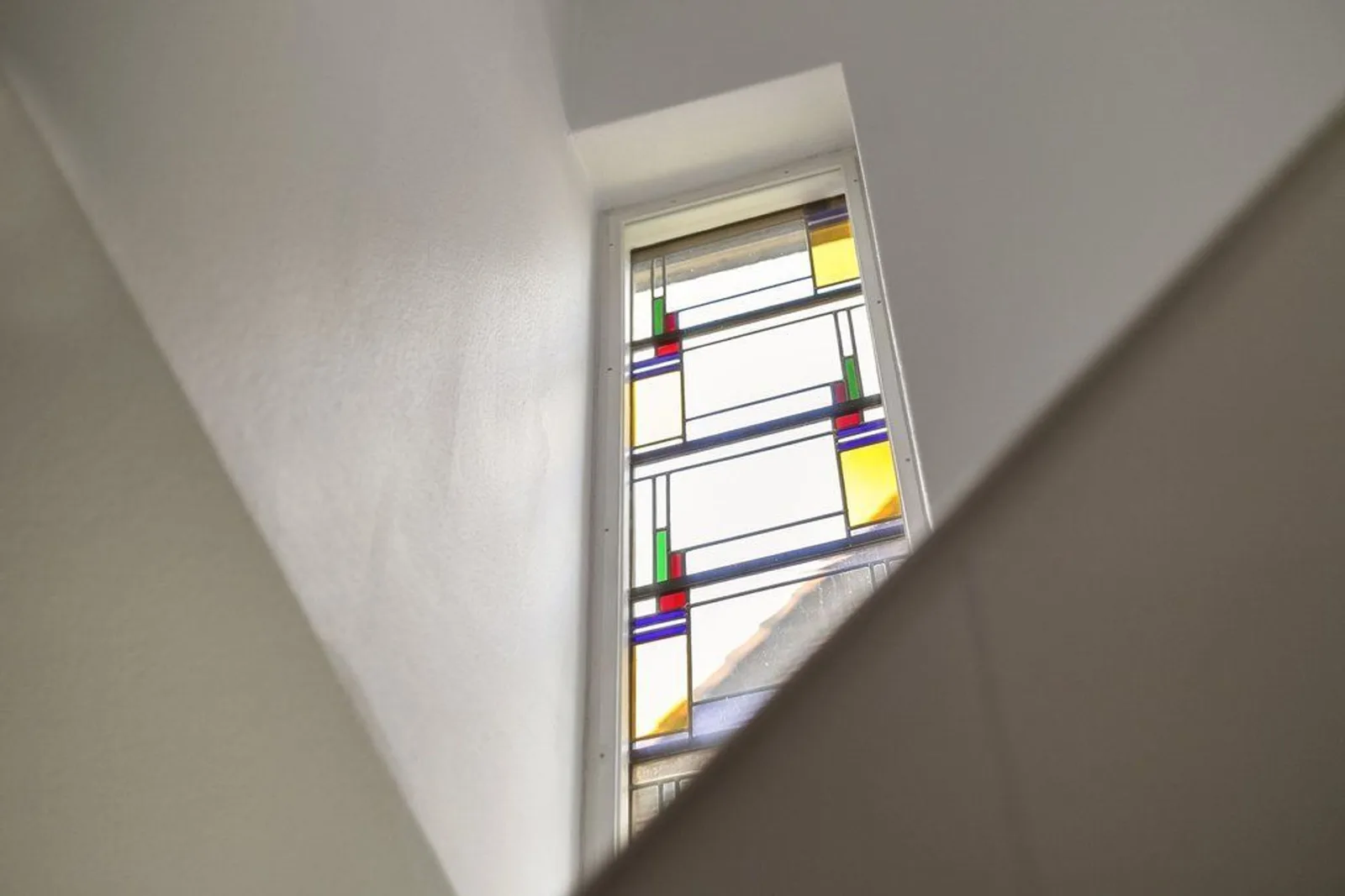 Villa Lindestraat, Brunssum – glas-in-lood in het trappenhuis