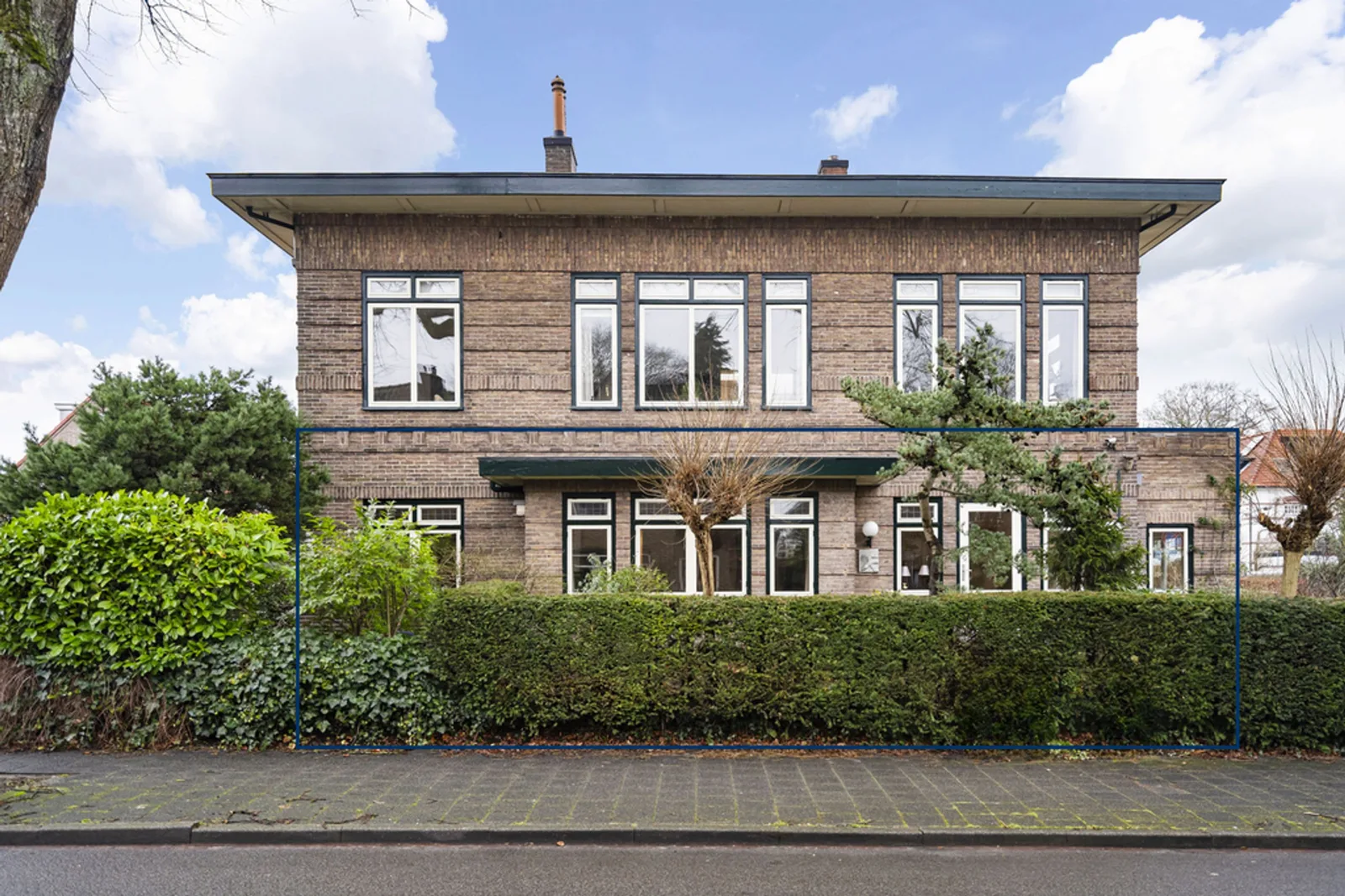 Frans Halslaan 27, Hilversum – gevel aan de Frans Halslaan