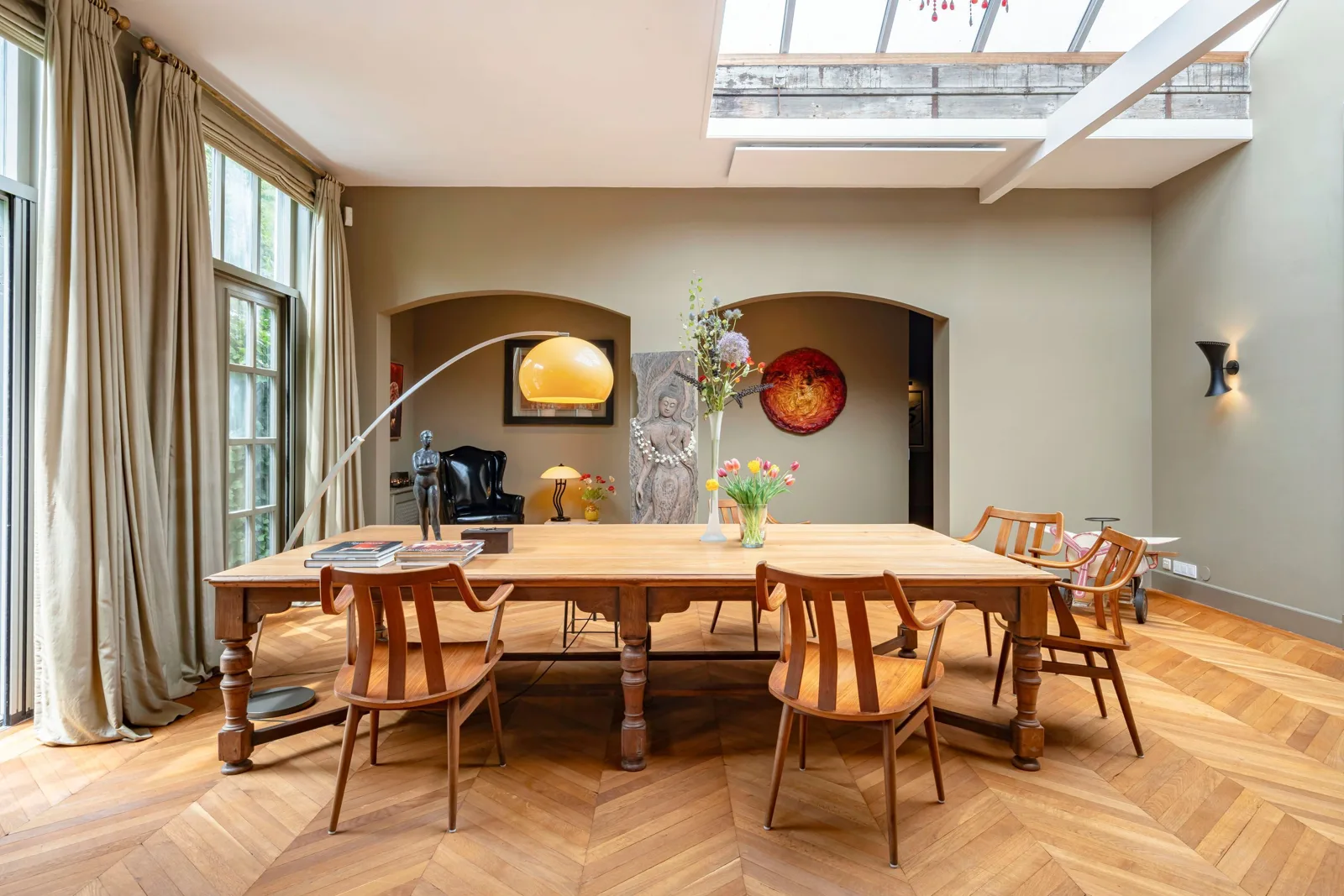 Loft #5, Gouda – eettafel in de woonkamer