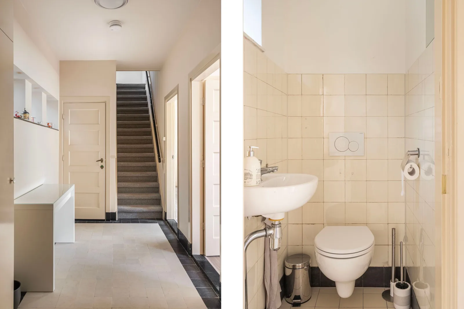 Dienstwoning Noorderbegraafplaats, Hilversum – trap
