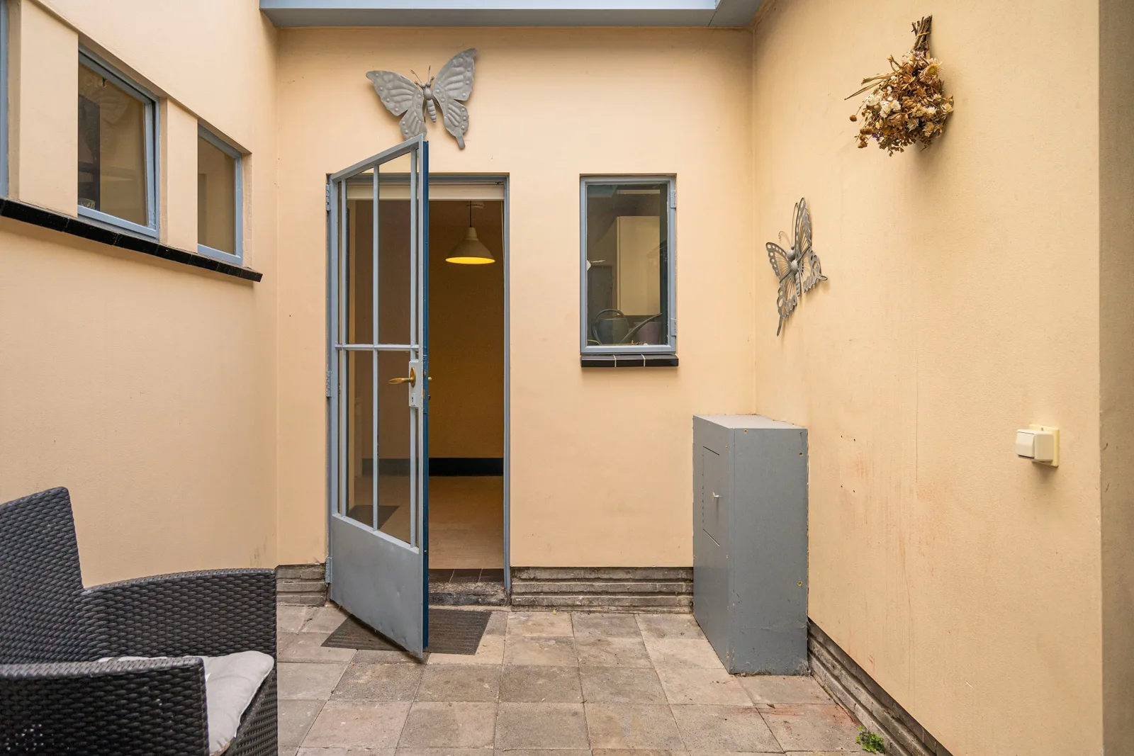 Dienstwoning Noorderbegraafplaats, Hilversum – patio