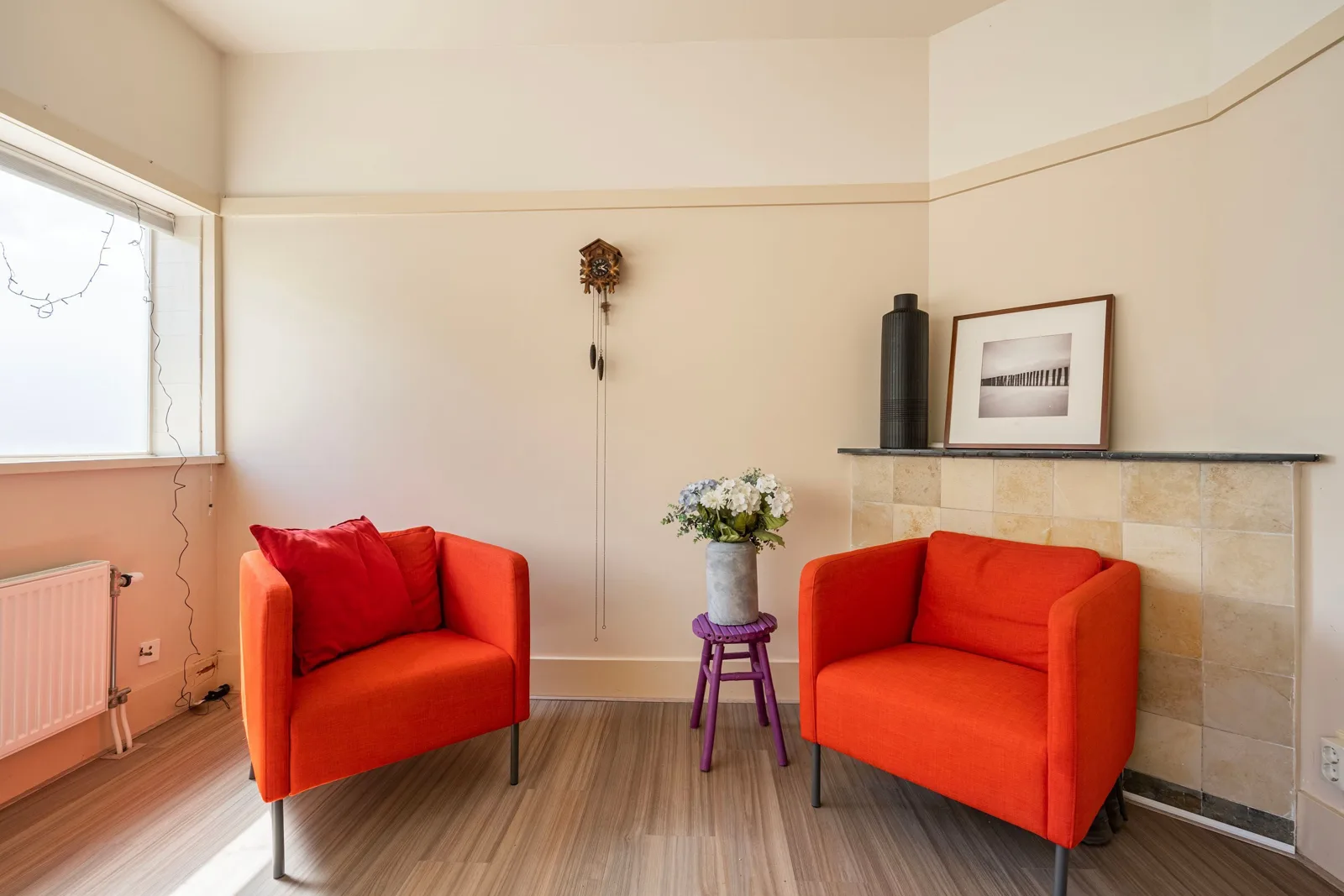 Dienstwoning Noorderbegraafplaats, Hilversum – woonkamer