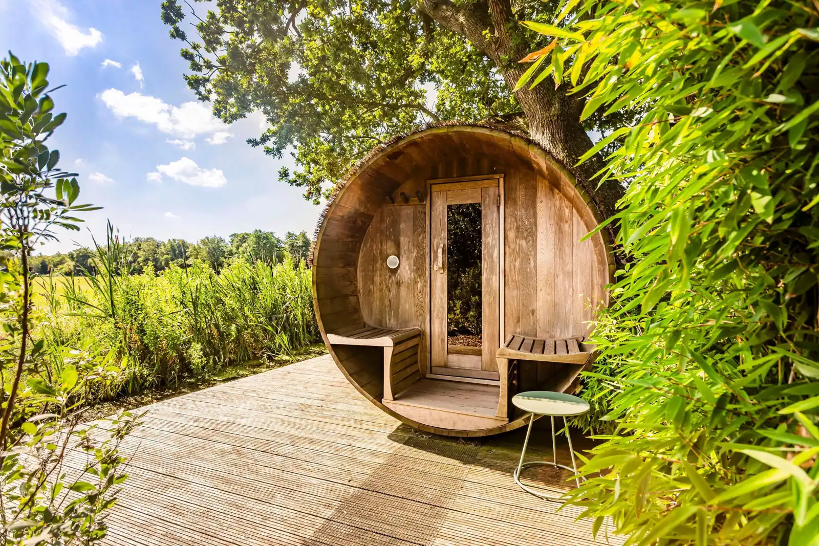 Architectuurwoning, Langelille – de sauna in de tuin
