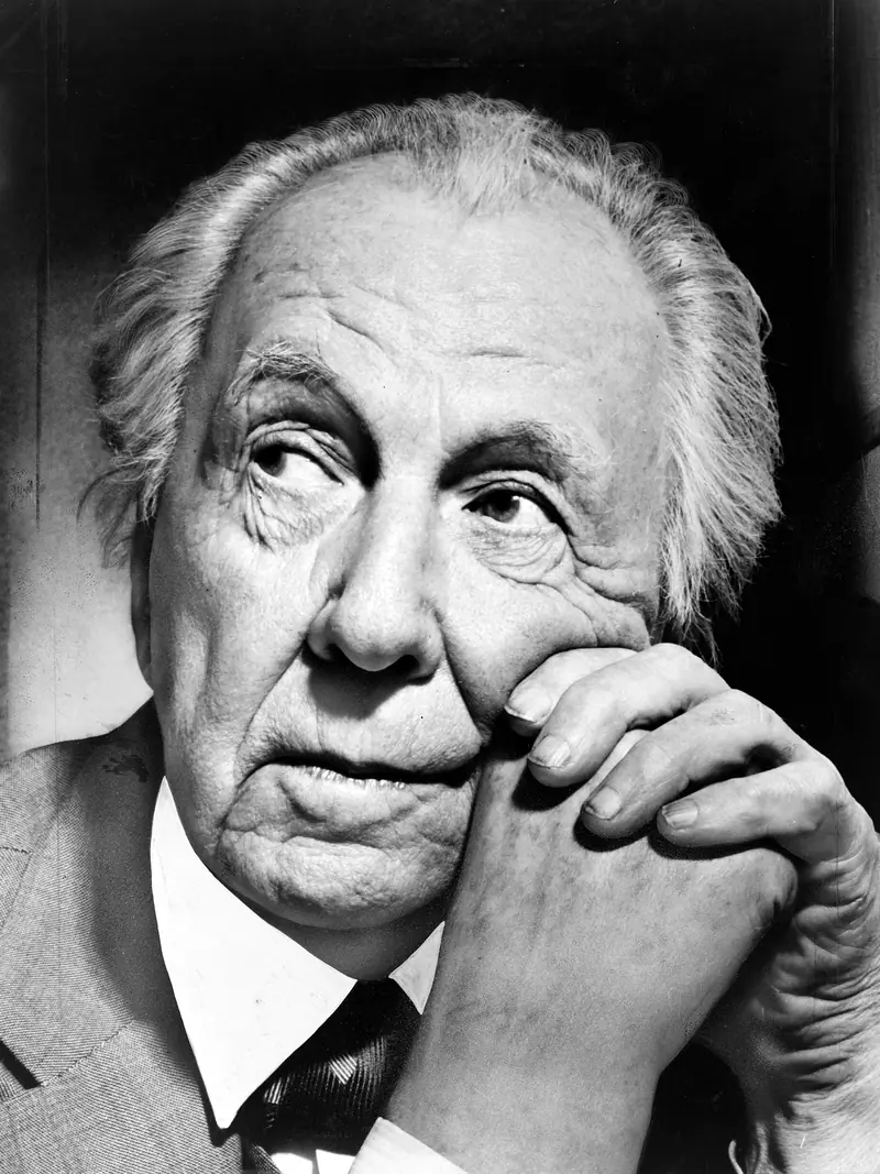 Portret van Frank Lloyd Wright (1954)