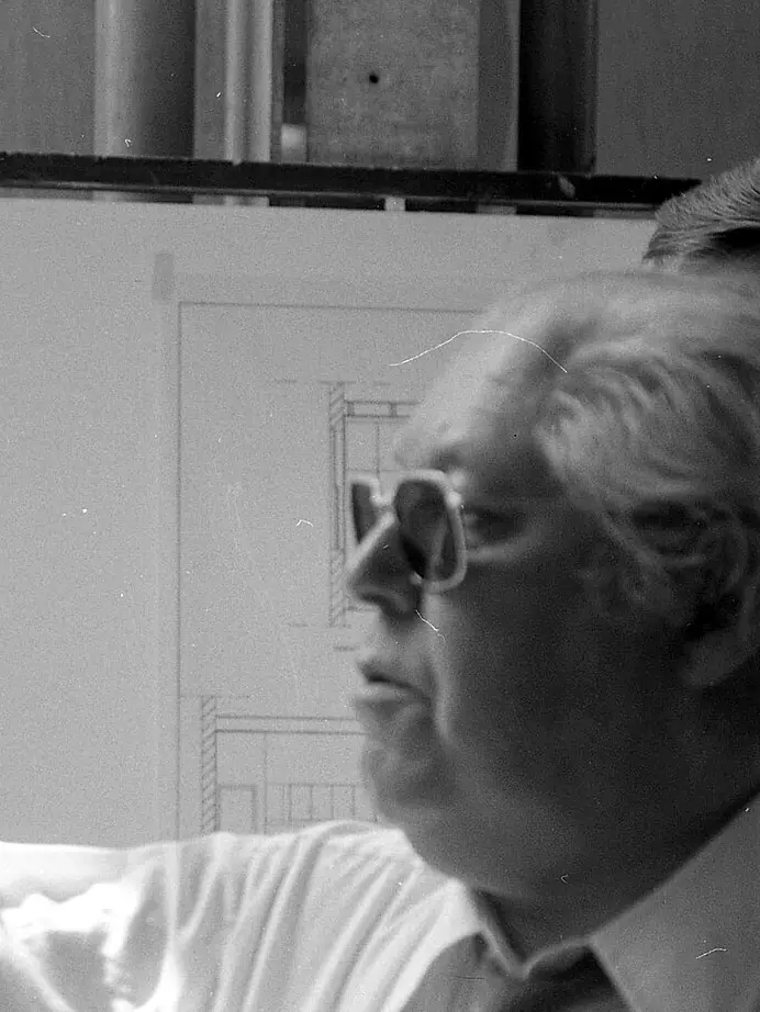 Portret van Jan Rietveld (jaren zeventig)