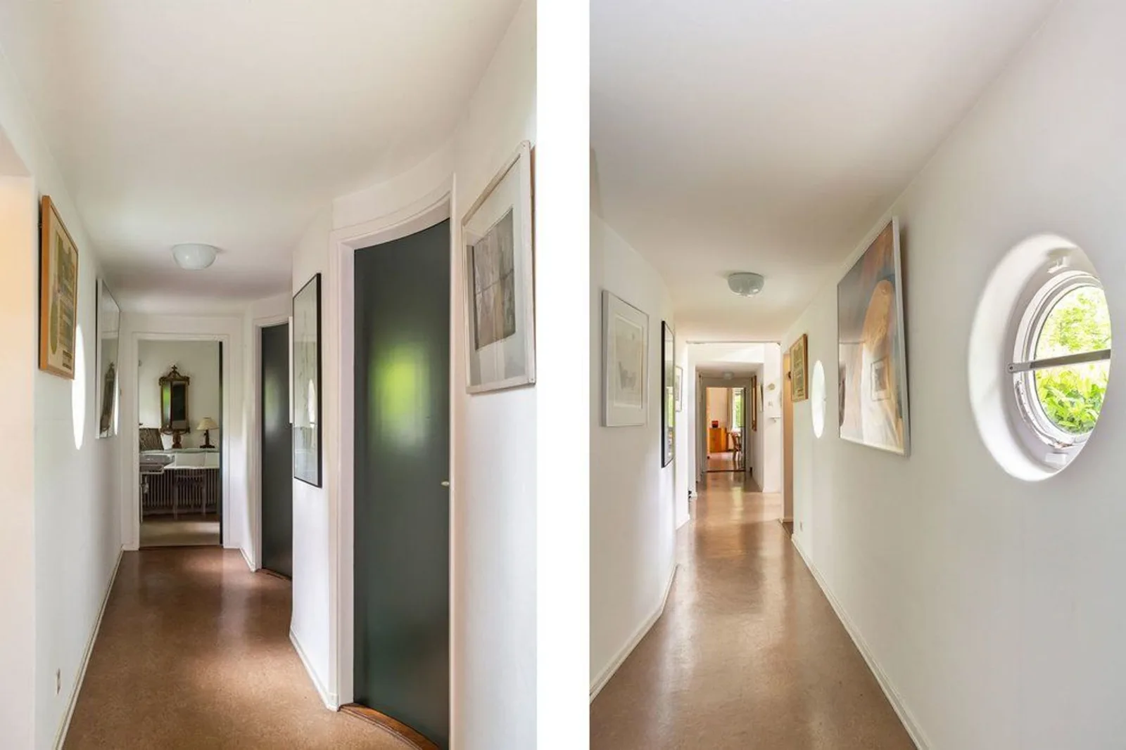 Villa ‘Voorbij de wegen’, Rhoon – gang met patrijspoort