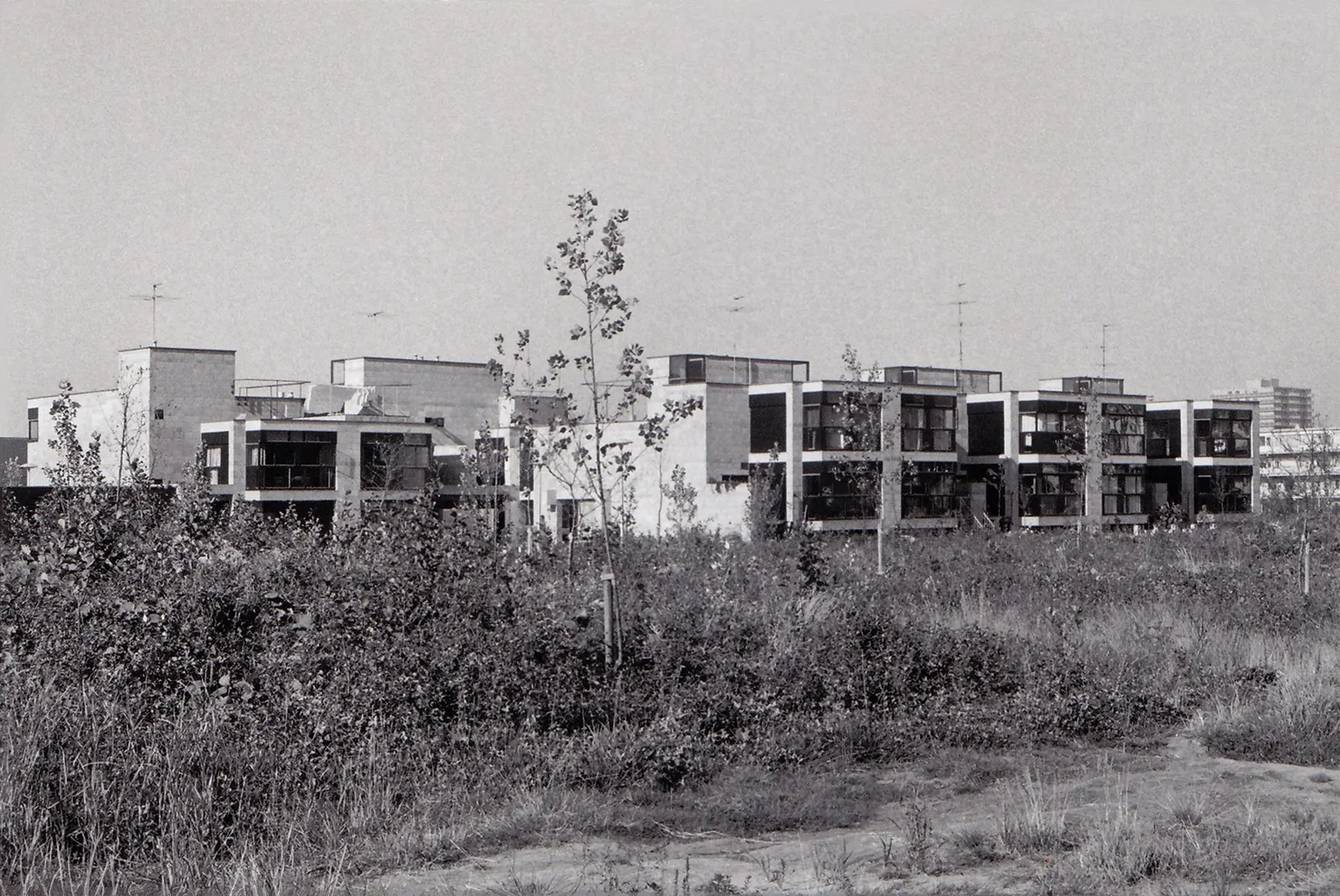 Diagoonwoningen, Delft (1971), ontwerp Herman Hertzberger