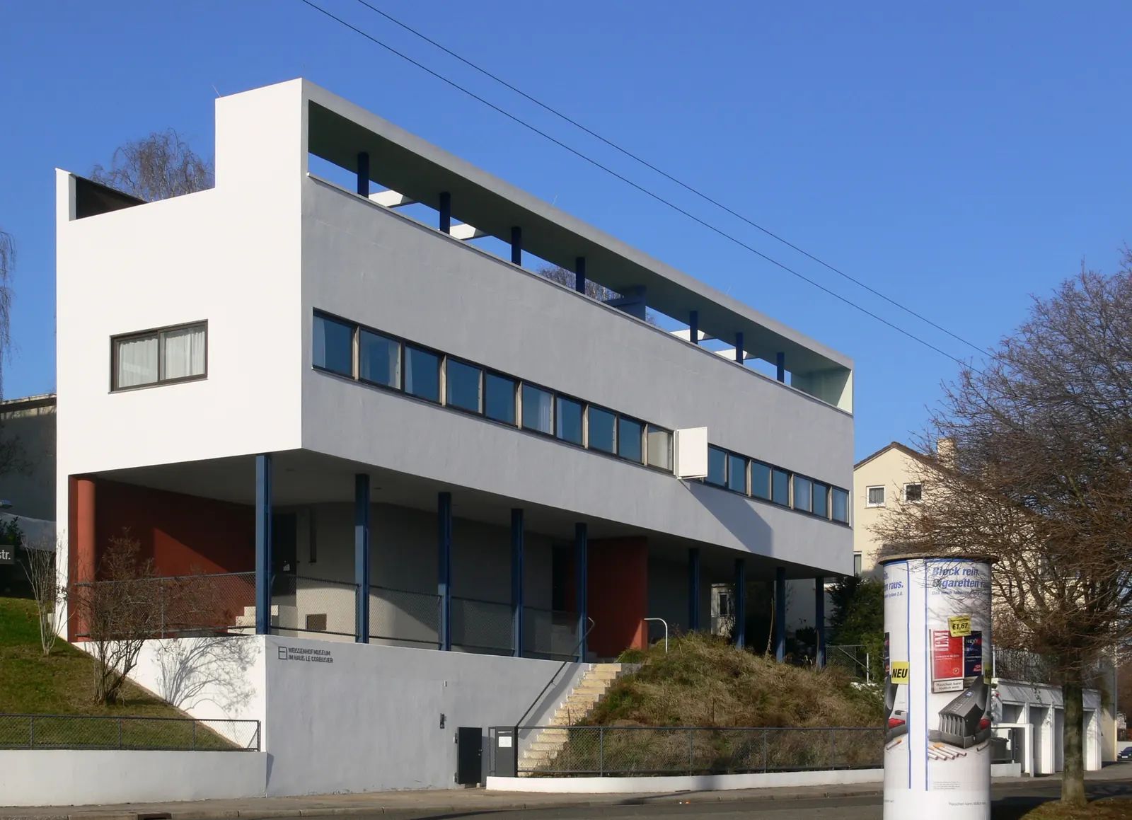 Huis in de Weissenhofsiedlung, Stuttgart (1927), ontwerp Le Corbusier